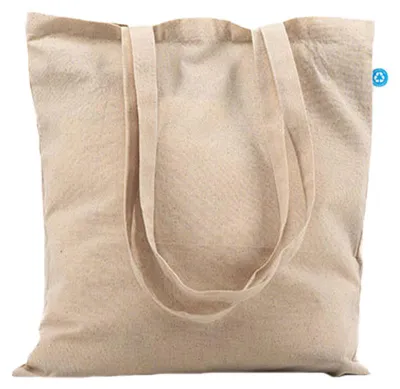Image de Printwear - Sac fourre-tout, coton recyclé, longues anses LT3687 (taille unique) (Naturel)