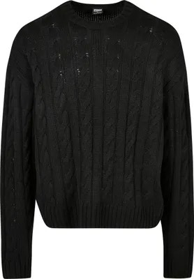 Produktbild von Urban Classics - Boxy Strickpullover Sweater schwarz - 5XL