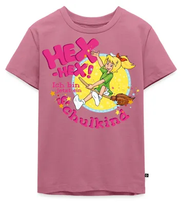 Produktbild von Spreadshirt Bibi Blocksberg Ich Bin Jetzt Ein Schulkind Kinder Premium T-Shirt, 110/116 (4 Jahre), Mauve