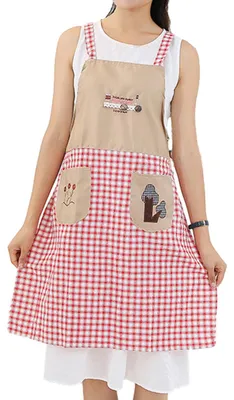 Produktbild von Kochschürze aus Baumwolle mit Tasche für Küche, Kochen, Backen, Grillen und Malen