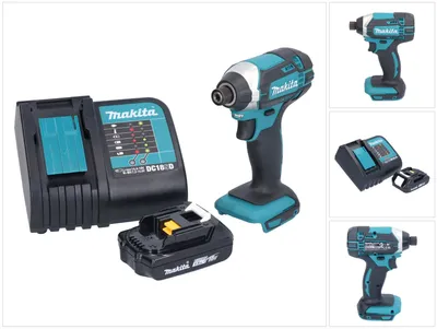 Image de Makita DTD 152 SY1 Clé à choc sans fil 18 V 165 Nm 1/4'' + 1x batterie 1,5 Ah + chargeur
