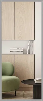 Produktbild von nielsen HOME Wandspiegel Oslo, Silber, MDF, ca. 70x170 cm