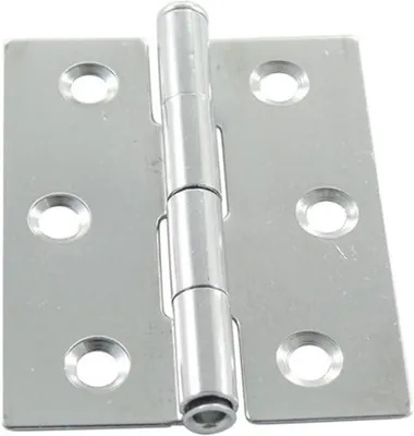 Obrázek produktu pro Nerezové panty na dveře, 8 kusů, rozměry 50 x 50 x 0,8 mm