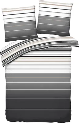Produktbild von Traumschlaf Mako-Satin Bettwäsche Girona silber 135x200 cm + 80x80 cm