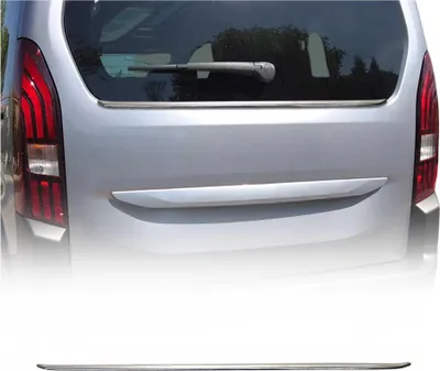 Image de Moulure de Pare-chcos Arrière pour Peugeot Rifter 2018-2025 acier inox