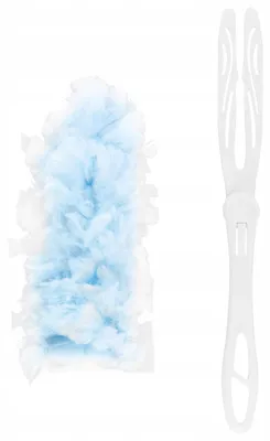 Image de Plumeau dépoussiérant pliable en microfibre, 36 cm, blanc, pour meubles et surfaces