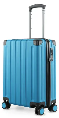 Immagine prodotto di HAUPTSTADTKOFFER Q-Damm - Valigia bagaglio a mano trolley aereo 4 ruote valigia cabina valigia trolley TSA, 54 cm, 38 litri, blu ciano