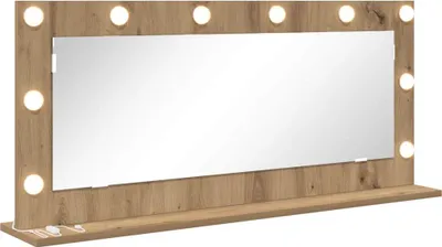 Zdjęcie produktu dla vidaXL Lustro umywalkowe prostokątne dąb Artisan 100 x 45 x 18 cm