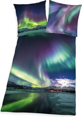 Immagine prodotto di Biancheria da letto Herding a luci polari con stampa digitale 135 x 200 cm 100% cotone