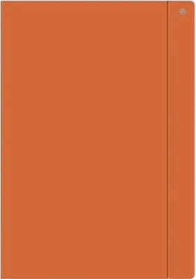 Produktbild von A4+ einfarbige Mappe mit Gummiband orange (10 St.)