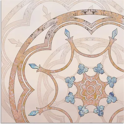 Produktbild von ARTland Wandbild Alu für Innen & Outdoor Boho Mandala Größe: 70x70 cm