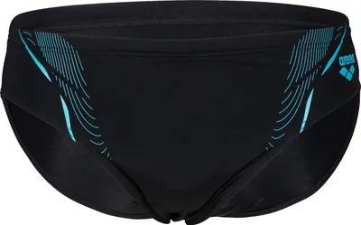 Produktbild von Arena Men's Swim Briefs Graphic Black-Turquoise-Whit Black-Turquoise-Whit 5