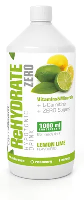 Produktbild von GymBeam - Ionischer Drink ReHydrate ZERO, 1000 ml, Zitrone Limette