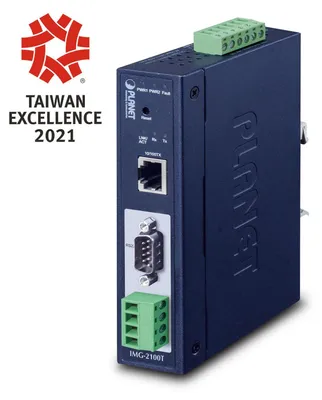 Produktbild von PLANET TECHNOLOGY Industrial 1-port RS232/422/485 Modbus Gateway