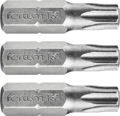 Zdjęcie produktu dla FORTUM 4741430 Końcówka TORX, zestaw 3, T 30x25mm, S2