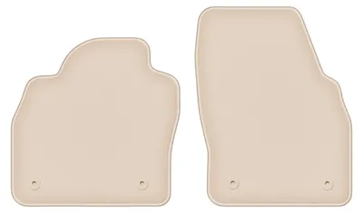 Produktbild von DURBAN Beige Velours-Fußmatten vorne für Audi A1 II (GB) Schrägheck (2018-)
