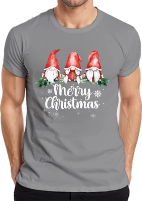 Produktbild von Merry Christmas Weihnachtswichtel Gnome Schweden - Weihnachten Weihnachtsgeschenk Christmas Herren T-Shirt, Grau, XXL