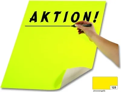 Produktbild von Plakatkarton 48x68cm 10 Blatt Zitr.gelb,380g