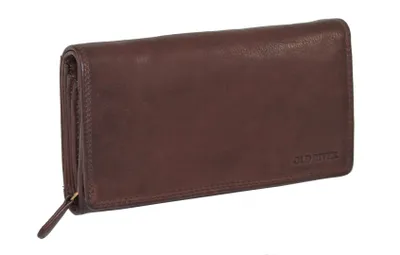 Produktbild von Old River Damen Leder Geldbörse Vintage, braun