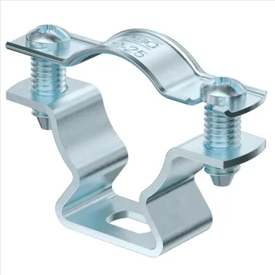Obrázek produktu pro OBO distanční objímka, s podélným otvorem, 20–25 mm, ocel, galvanicky pozinkovaná, 1 ks.