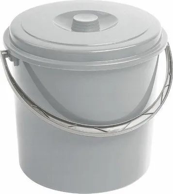 Zdjęcie produktu dla Curver 16L Wiadro Z Pokrywką 241751 Szary...