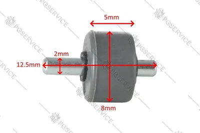 Image de Rowenta roue 8mm brosse balai X-Pert 160 3.60 RH6921 RH6974 RH7221 RH7237