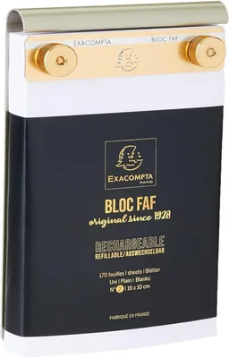 Imagen del producto de EXACOMPTA, bloque para ficheros FAF con compartimento, 100 x 160 mm