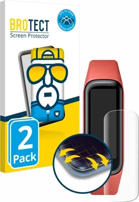 Produktbild von 2x BROTECT Fullscreen Schutzfolie für Samsung Galaxy Fit2 Displayschutz Folie Fullcover Klar Transparent