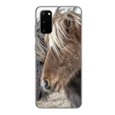 Produktbild von MuchoWow® Handyhülle Schutzhülle Hülle für Samsung Galaxy S20 Pferde - Natur - Makro Silikon Softcase Handy Hülle - Bild