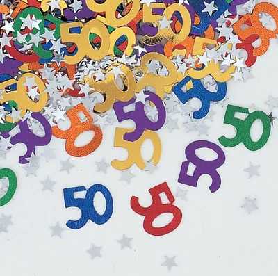 Produktbild von 50. Geburtstag Deko Konfetti Bunt