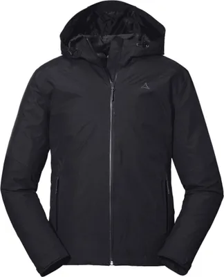 Produktbild von Schöffel Herren Funktionsjacke Outdoorjacke Wanderjacke Kapuze Jacket Wamberg, Farbe:Schwarz, Größe:50, Artikel:-9990 black