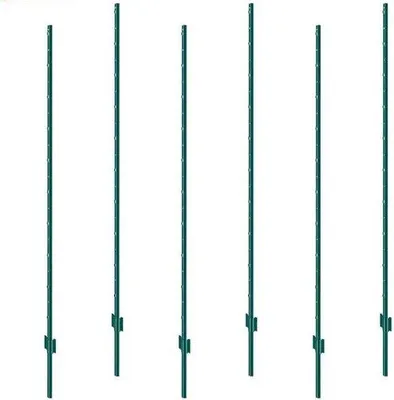 Produktbild von Famanu Umheinungsstützen - Robuste Weide- und Gartenpfähle - 7 Fuß - 10 Stück