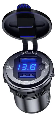 Zdjęcie produktu dla Gniazdo Moto2 X Usb Qc 3.0 - 36 W - Mus-L4S