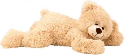 Produktbild von Teddybär liegend Hellbraun 60 cm flauschig Kuscheltier Teddy