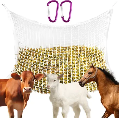 Obrázek produktu pro Síťka s jemnou strukturou, rozměry 100 x 160 cm, bílá, vyrobená z nylonu, vhodná pro koně a kozy