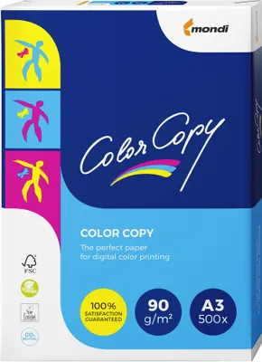 Produktbild von mondi Multifunktionspapier Color Copy A3 90 g/qm weiß 500 Stück