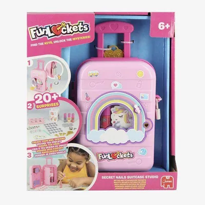 Zdjęcie produktu dla Zestaw do manicure FUNLOCKETS, kreatywny zestaw z 20 niespodziankami, dla dzieci od 6 roku życia