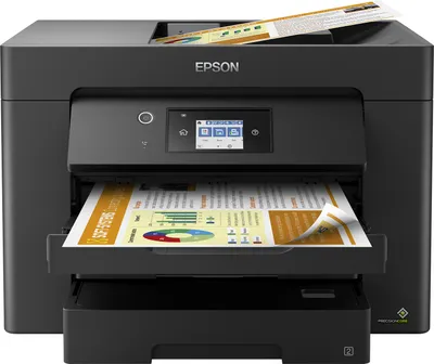 Produktbild von Epson WorkForce WF-7835DTWF, Tintenstrahl, Farbdruck, 4800 x 2400 DPI, Farbscan, A3, Schwarz