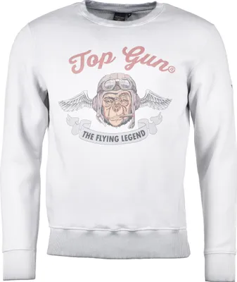 Produktbild von Top Gun Sweatshirt Smoking Monkey TG20191034 Herren grey S