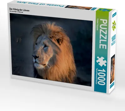 Produktbild von CALVENDO Puzzle Der König der Löwen | 1000 Teile Lege-Größe 64x48cm Foto-Puzzle für glückliche Stunden
