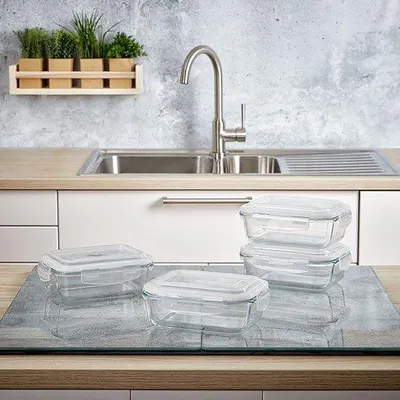 Produktbild von Glasbehälter für Lebensmittel, Essensbehälter aus Glas