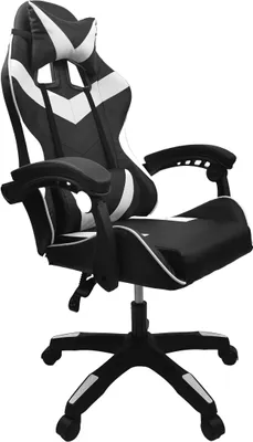 Zdjęcie produktu dla Fotel gamingowy KG108 czarny/biały