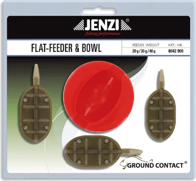 Produktbild von Jenzi Flat Feeder Futterkorb und Bowl Set