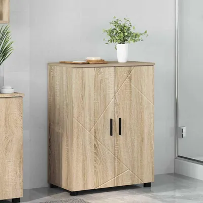 Image de Armoire de salle de bain Exclusive, en chêne Sonoma, dimensions : 60 x 35 x 80 cm