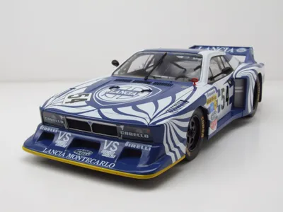 Image de MCG 18815R Lancia Beta Montecarlo Gr.5 #54 6h Silverstone 1980 blanc bleu Röhrl Alboreto 1:18