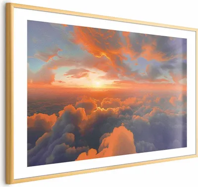 Produktbild von Posterpapier Poster - When Dawn Tickles the Clouds: A Color Show on the Morning Sky 42x29.7 cm Muster b-H-10038-ao-a