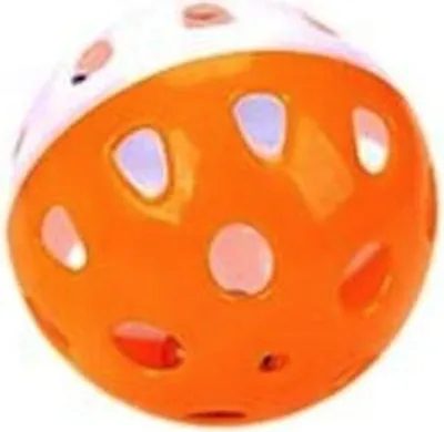 Immagine prodotto di Palla per gatti in plastica con campana 4 cm arancione