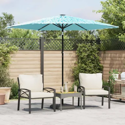 Produktbild von Maison Exclusive - Sonnenschirm mit Stahlmast Blau 268x268x226 cm