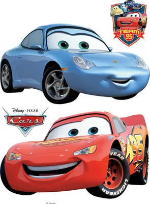 Produktbild von Disney Wandtattoo Cars Blau und Rot - 600178 - 65 x 85 cm
