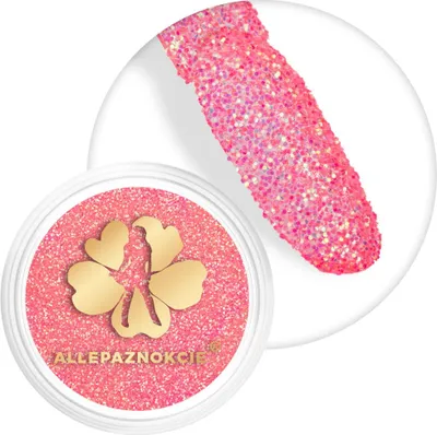 Produktbild von Shine Neon Nagelpuder Allepaznokcie Peach 2 g Nr. 10